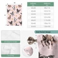 thumbnail image 6 of Spring Flowers Tie Up Curtains for Windows, Adjustable Balloon Window Shades, Black Brown White Horse Country Pink Kitchen Window Treatments Adjustable Roll Up Curtain for Basement/Nursery 52"x45", 6 of 8