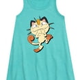 thumbnail image 2 of Pokémon - Meowth Mischevious Laugh - Youth Girls A-line Dress, 2 of 4