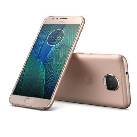 Motorola Moto X For Us Cellular Refurbished Motorola PA6R0000US Moto G5S Plus 4G LTE with 64GB Memory Cell Phone (Unlocked) - Blush Gold ()