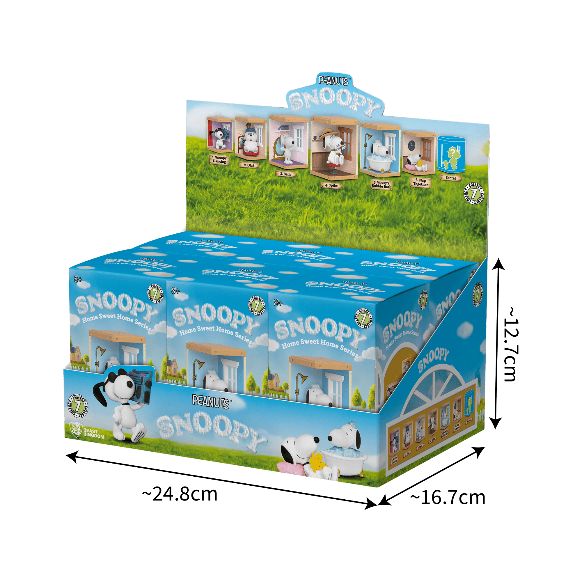 Snoopy YuMe Hero Box Blind Box Home Sweet Home Series - Case of 6