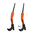 thumbnail image 3 of Kiddiway Halloween Decorations Indoor Outdoor Plant Pot - Witch Legs Hanging over Flower Rim, Prank Halloween Home Decor for Potted Plants, Garden Container Accent,Orange, 3 of 7