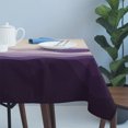 thumbnail image 4 of Purple Beige Ombre Table Cloth Waterproof Tablecloths, Minimalist Ocean Waves Linen Tablecloth Dining Table Cover for Kitchen Party Tabletop Outdoor, Rectangle Tablecloth 54x108 Inch, 4 of 9