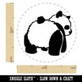 thumbnail image 2 of Cute Panda Bear Butt Behind Self-Inking Rubber Stamp Ink Stamper - Green Ink - Medium 1 Inch, 2 of 7