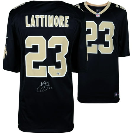 - Marshon Lattimore New Orleans Saints Autographed Black Game Jersey - Fanatics Authentic Certified