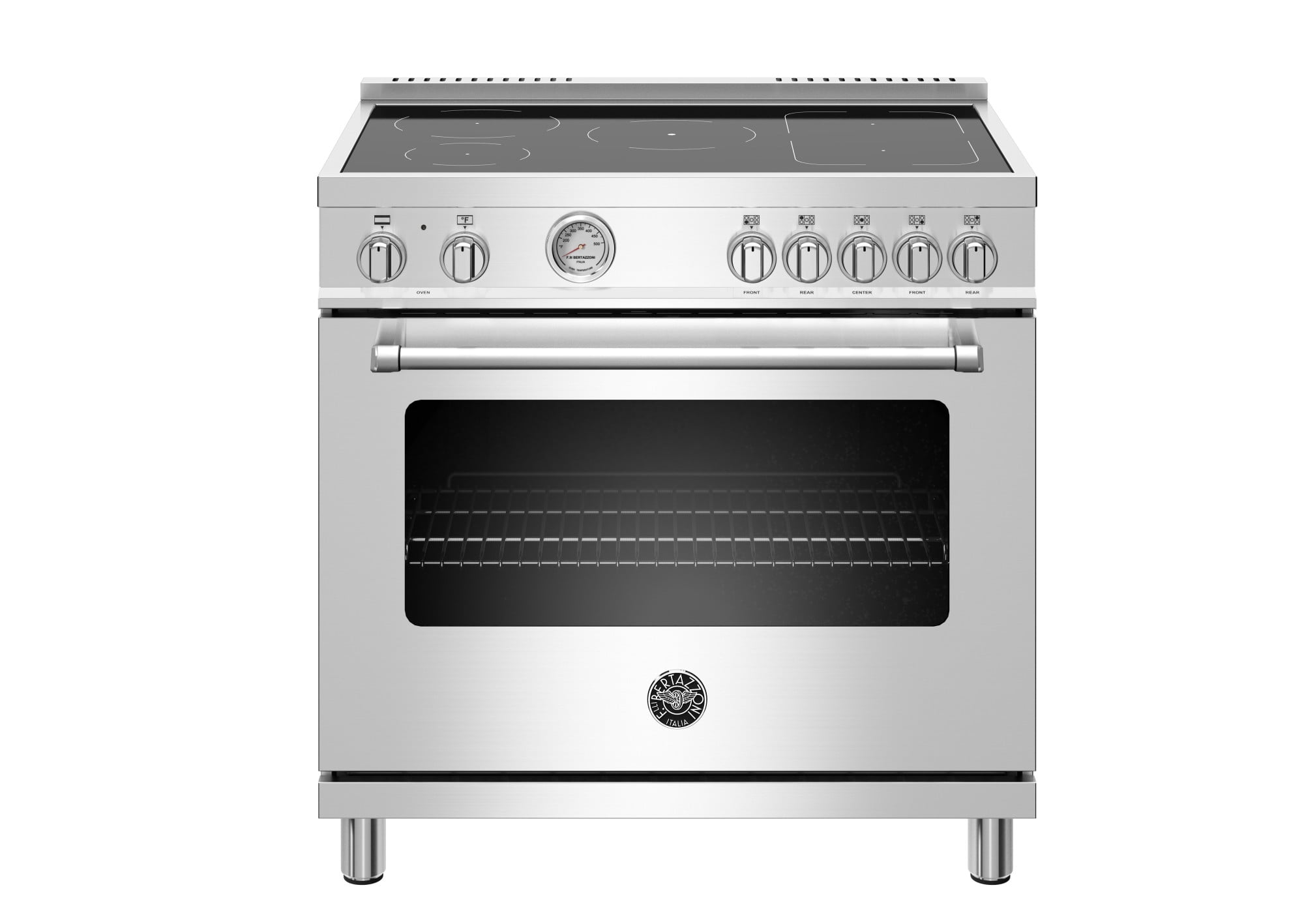 Bertazzoni Mast365inme Master Series 36" Wide 5.9 Cu. Ft. Free Standing Induction Range