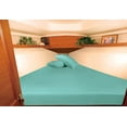 thumbnail image 1 of Universal After Berth Boating Sheet Set - Universal After Berth 600 TC Sheet Set - Egyptian Cotton - USA Boat Bedding - Boat After-Berth Bedding - Great Gift for Boaters - 8 Inch Drop, Aqua Green, 1 of 2