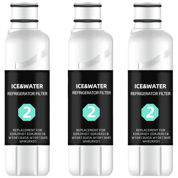 YANFEER EDR2/RXD1 Water Filter 2 Replacement Compatible with W10413645A 9082 469082 9903 469903 P6RFWB2 P6WB2L P6WB2NL,3 Pack