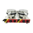thumbnail image 3 of PreAsion Commercial Electric Ice Cream Cone Machine Electric Waffle Maker Dual Baker Iron, 3 of 10
