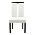 thumbnail image 4 of Furniture of America Jalen Faux Leather Dining Chair in White (Set of 2), 4 of 11