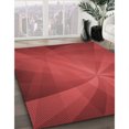 thumbnail image 3 of Ahgly Company Machine Washable Indoor Square Transitional Red Area Rugs, 4' Square, 3 of 7