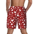 thumbnail image 4 of Uemuo Red Christmas Cheer. Pattern Mens Swim Trunks Quick Dry Board Shorts with Mesh Lining, Stretch Beach Shorts Quick Dry No-Chafing Board Shorts-Small, 4 of 9