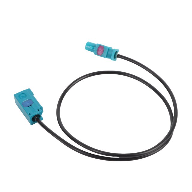 Câble d'Extension d'Antenne de Voiture, Plug and Play FAKRA Femelle à Femelle Anti-Interférence Multifonctionnel Résistant aux Intempéries Cordon d'Extension d'Antenne Stéréo de Voiture pour TV 50cm / 19.7 Po, 100cm