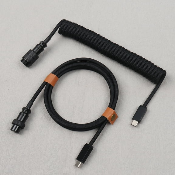 Mechanical Keyboard Custom Coiled Cable Type C to USB C Cable Custom Gaming Coiled Keyboard Charging Cable