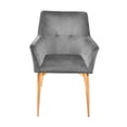 thumbnail image 3 of SILLON OCASIONAL NÉLON ALTO VELVET GRIS PATAS GOLD, 3 of 5
