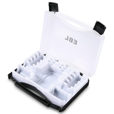 66 Battery Organizer - EBL Family Battery Organizer Storage Case Spacers Clear Cover Holds AA AAA C D Batteries