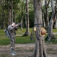 thumbnail image 4 of Sangle de Camping Cintres à Équipement 1 Pack avec 4 Crochets Support Léger Multi-Affichage Accessoire pour Arbre Extérieur Nœud & Cintre pour Chasse Camping Randonnée, 4 of 12