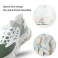 thumbnail image 7 of Abstract Texture Strange Art Geometric Green Grey Walking Shoes for Men Woman Lightweight Tennis Fashion Elastic Sports Shoes Cushion Basketball Shoes, 7 of 7