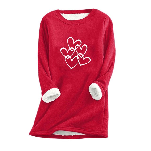 Womens Large Loose Raglan Top Thickened And Velvet Lamb Wool Warm Underlay