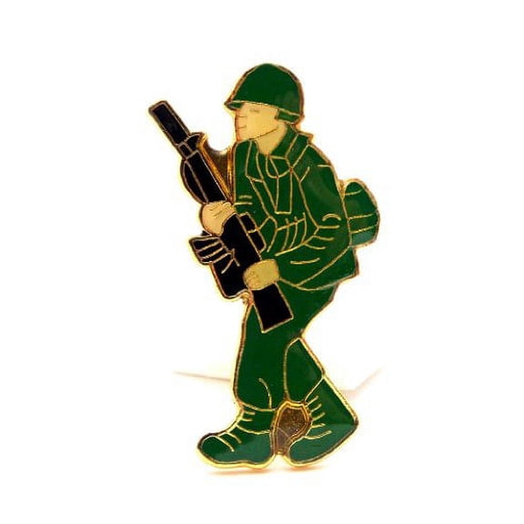 US Army Man Soldier Lapel Hat Pin Gift Military PPM1952 (1 pin)
