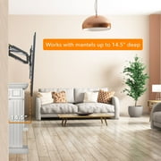 Mount-It! Motorized Fireplace Mantel TV Mount With Recessed Base, 42 to 80 TVs, 110 lbs. Capacity, Includes Remote