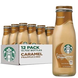 Starbucks Frappuccino Caramel, 13.7 fl oz Bottles, 12 Pack