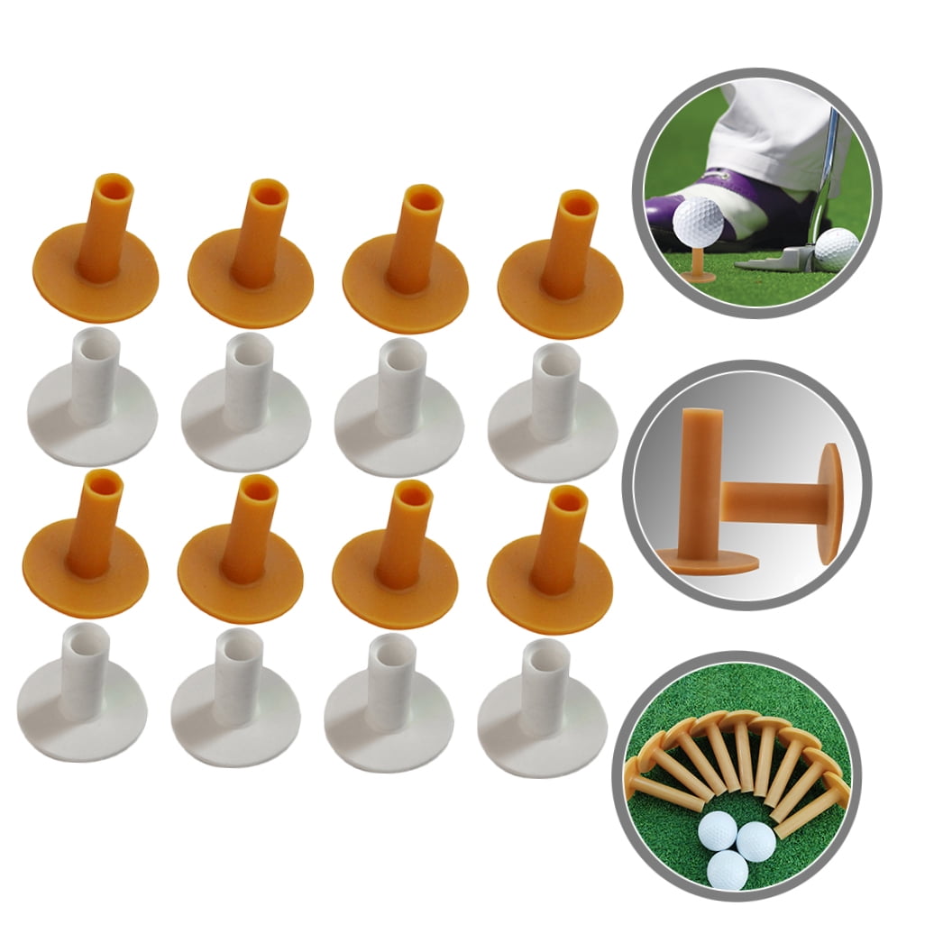 FONDOTIN 20Pcs Professional Golfs Tees Rubber Holders with Wear Resist High Grade Material for Consistent Swing