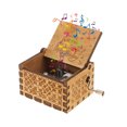 thumbnail image 1 of Caja de música de madera, caja de música grabada vintage con manivela, decoración del hogar, 1 of 6