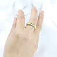 thumbnail image 2 of LYMAYTER Party Ring Finger Band - Raised Grain, Geometric, Electroplated, Punk Style, 2 of 6