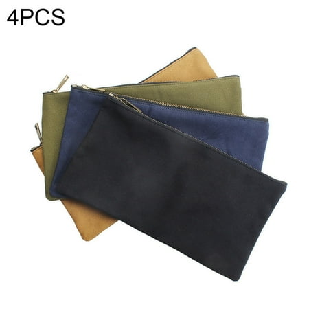 

4pcs Tool Bag Single Layer Heavy Duty Canvas Pouch Organizer Storage Lightweight