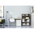 thumbnail image 4 of Nexera Chrono Reversible Desk Panel, Bark Grey & White, 4 of 5