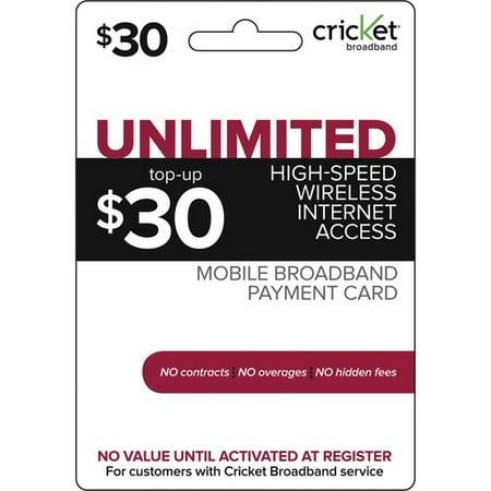 Cricket $30 Prepaid Card