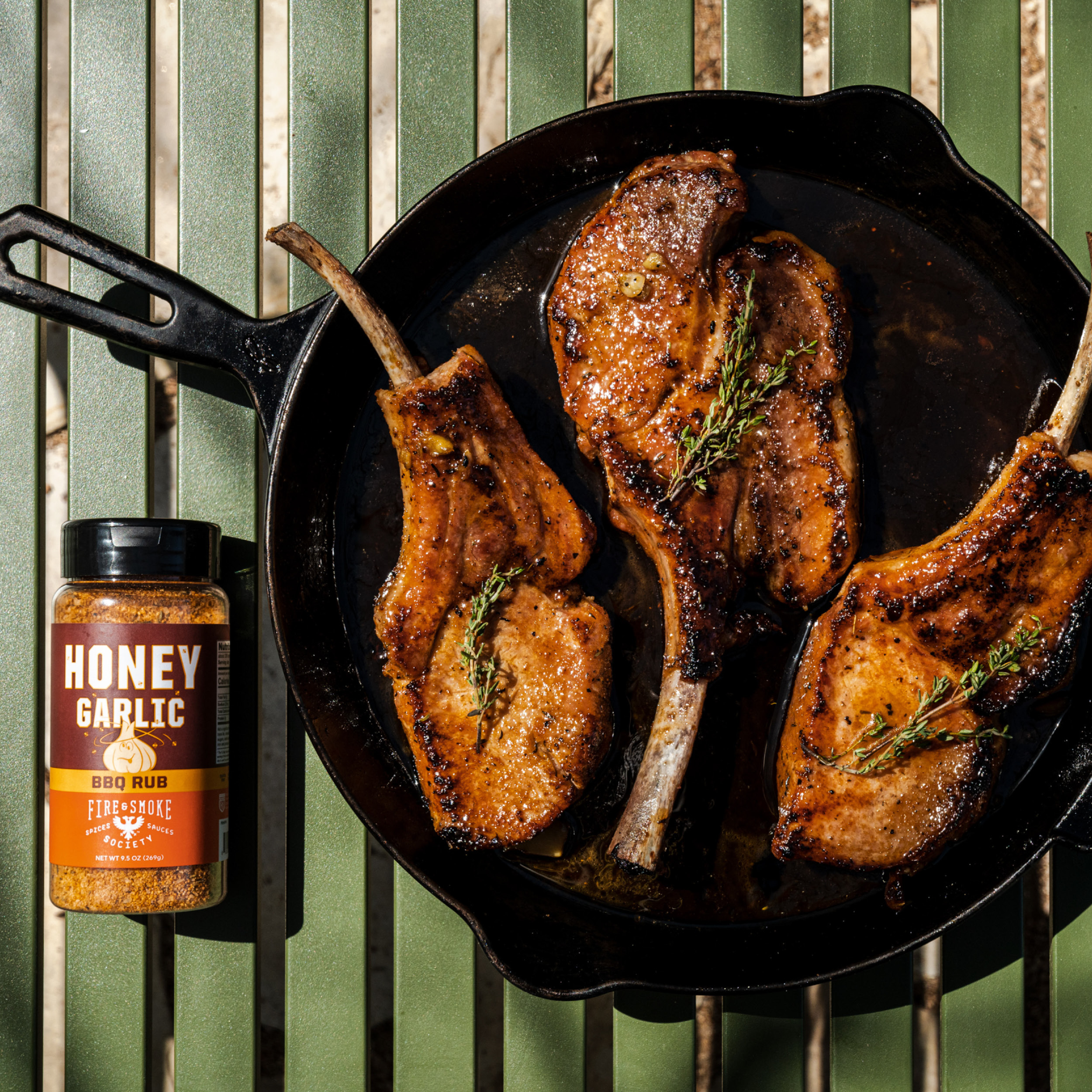 Fire & Smoke Society Honey Garlic BBQ Rub, BBQ Seasoning, 9.5 Ounce Mixed Spices & Seasonings - image 5 of 11