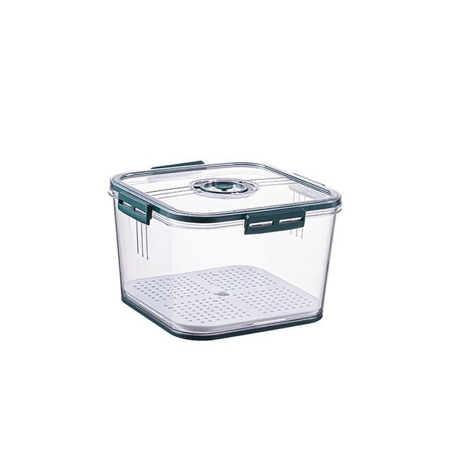 MOPOOR Fruit Containers for Fridge - Leakproof Food Storage Containers with Removable Colander - Dishwasher & microwave safe Produce Containers Keep Fruits, Vegetables, Berry, Meat Fresh