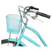 26 Hyper Bicycles Commute Bike with Basket, Adults 13+ Years, Neon Teal