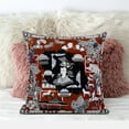 thumbnail image 2 of Wu Zetian Indoor/Outdoor Pillow in Red Black White 18x18, 2 of 5