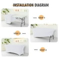 thumbnail image 5 of Clearance! Spandex Table Cover for 6 Foot Rectangle Tables 6 Pack Tablecloth Elastic 6ft Folding Tablecloths for Vendor Booth Display Banquet Buffet Event Craft, 5 of 6