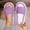 Purple, variant on Fuzzy Open Toe Slippers for Women Indoor Cozy Memory Foam Slip On House Slides Shoes Gifts for Womens Purple 40