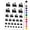 Black, variant on Locomotive Railway Train Engine Water Resistant Temporary Tattoo Set Fake Body Art Collection - Black