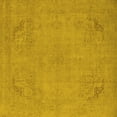 thumbnail image 1 of Ahgly Company Indoor Square Oriental Yellow Industrial Area Rugs, 8' Square, 1 of 4