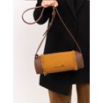 thumbnail image 4 of Bolso de lona retro con borlas y diseño de patchwork, cilíndrico, de un solo hombro, para mujer, sencillo, informal, versátil, tipo bandolera, 4 of 5