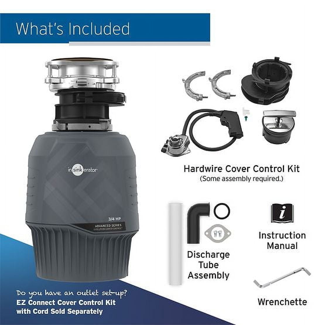 InSinkErator Evolution 3/4 HP Intermittent Feed Garbage Disposal