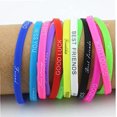 thumbnail image 2 of Practical Design Silicone Bracelet 20 Pieces Letter Printing Motivational Bracelet Sports Decoration, 2 of 2