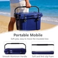 thumbnail image 5 of Pawverly 25QT Insulated Portable Cooler Box, Hard Ice Chest with Bottle Opener & Cup Holder, Leakproof Cooler for Camping, Fishing, Beach, Travel, Outdoor Use Blue, 5 of 17