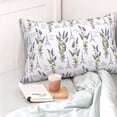 thumbnail image 4 of Balery Lavender Flowers Funda de Cojín Estampada, Regalos para Mujeres, Regalos de Amor para Ella, Regalos para Novia o Esposa, Funda de Almohada-20"x30", 4 of 6