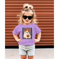 thumbnail image 3 of Cute Ghost Halloween Shirt for Girls Leopard Bow Pumpkin, Purple Shirt, 4T, 3 of 8
