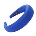 thumbnail image 2 of Siminsem Women Sponge Padded Headbands Non Slip Hair Hoop for Washing Face - Soft Velvet Spa Skincare Headband Cute Fashion Accessories for Curly Hair, Blue, One Size, 2 of 2