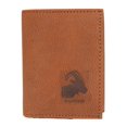 thumbnail image 4 of Marshal Capricorn Zodiac Logo RFID Blocking Real Leather Bifold Trifold Wallet for Men Trifold, 4 of 7