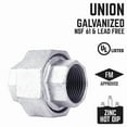 thumbnail image 4 of STZ 501925 1-1/2 In. Galvanized Pipe Union - Quantity 1, 4 of 5