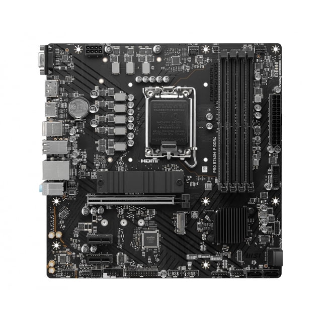 Tarjeta Madre MB MSI PRO B760M-P INTEL 14VA LGA1700 DDR4 128GB MSI