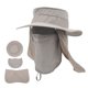 thumbnail image 2 of Gorras de pesca máscara de malla de ala ancha desmontable Gorras de protección solar de nailon para pesca para mochileros para caza para senderismo para hombre para mujer ANGGREK Otros, 2 of 7